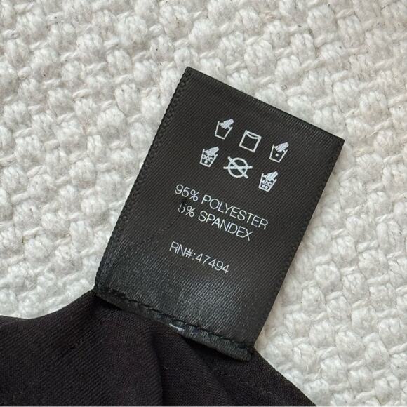 Norma Kamali Black Tie Front Long Sleeves Lightweight Mini Dress Women’s Size XS - Picture 13 of 16